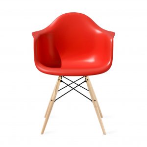 Eames® Molded Plastic Armchair with Dowel-Leg Base (DAW) | MoMA