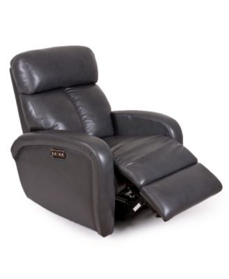 Furniture Criss Leather Power Recliner with Power Headrest and USB