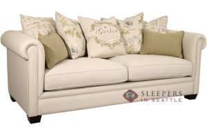 Customize and Personalize Chardonnay Queen Fabric Sofa by Fairmont
