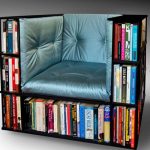 Library Chair: A Reading Chair That Doubles as a Bookcase