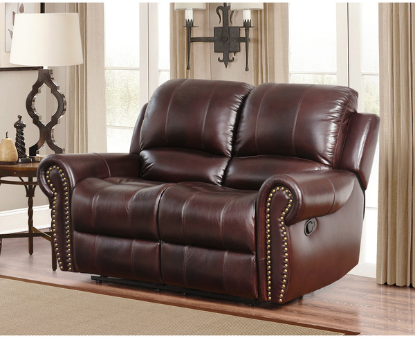Dual Reclining Loveseat - Leather Sofa Guide