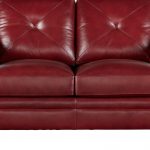 $868.00 - Marcella Red Leather Loveseat - Classic - Contemporary,