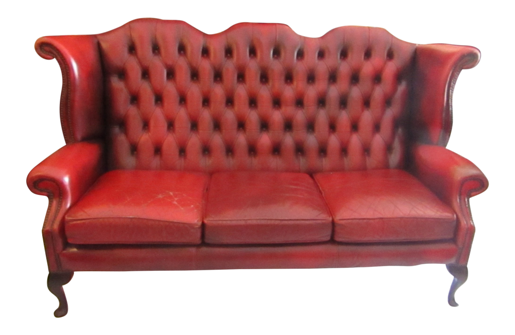 does lane make a red leather sofa