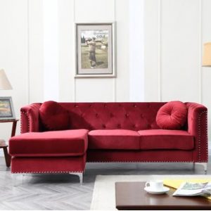 Chaise Sofa Red Sectionals You'll Love | Wayfair