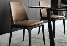 Brand dinette wood dining chair fabric stylish and comfortable