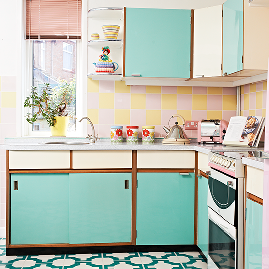 Retro kitchen ideas | Remodel cook area and bathroom | Pinterest