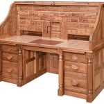President's Style Large Roll Top Desk from DutchCrafters Amish