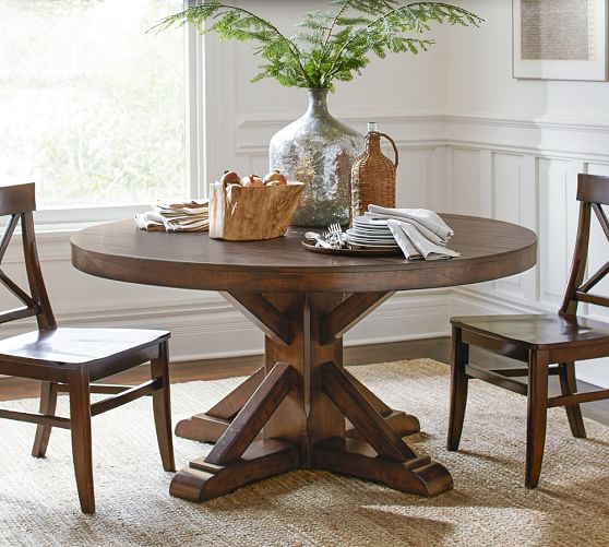 Benchwright Pedestal Dining Table | Pottery Barn