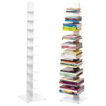 White Floating Bookshelf | Office Organization | Bookcase, Sapien