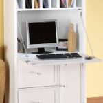 Amazon.com: Oxford Tall Secretary Desk, 1-DOOR/2-DRAWER, WHITE
