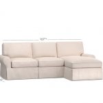PB Basic Slipcovered Sofa with Chaise Sectional | Pottery Barn