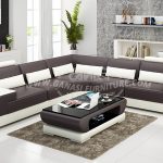 GANASI real leather home sectional,shaped corner recliner sofa