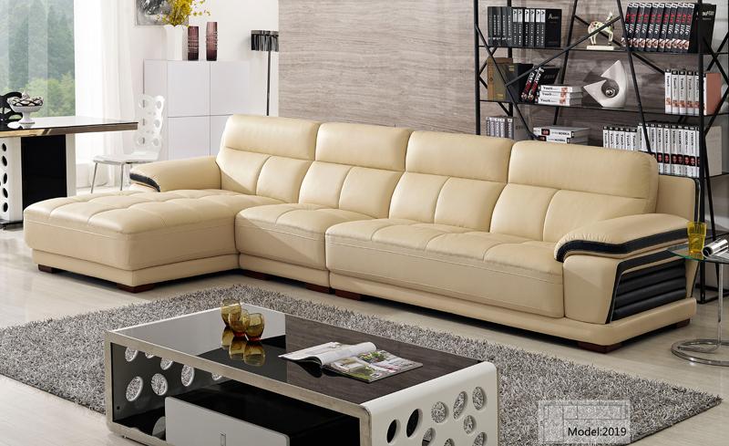 Free Shipping European modern leather sectional sofa Classical