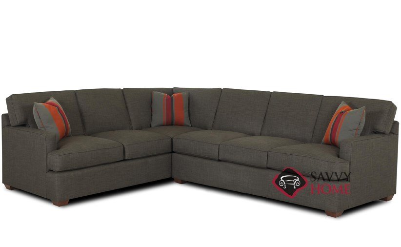 Lincoln Fabric Sleeper Sofas True Sectional by Savvy is Fully