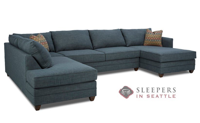 Customize and Personalize Valencia Chaise Sectional Fabric Sofa by