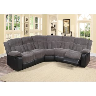 Cloth Sectional With Recliner | Wayfair