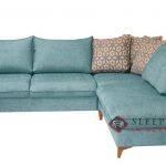 Quick-Ship Flipper by Luonto Chaise Sectional Fabric Sofa by Luonto