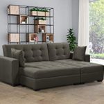 Amazon.com: BroyerK 3 pc Reversible Sleeper Sectional Sofa Bed