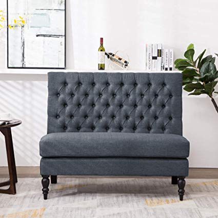 Amazon.com: Andeworld Modern Tufted Button Back Upholstered Settee