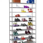 Amazon.com: Halter 10 Tier Stackable Shoe Rack Storage Shelves