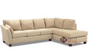 Sienna Fabric Sleeper Sofas Chaise Sectional by Savvy is Fully