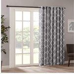 Amazon.com: 1pc 84 Grey Color Geometric Sliding Door Curtain, Gray
