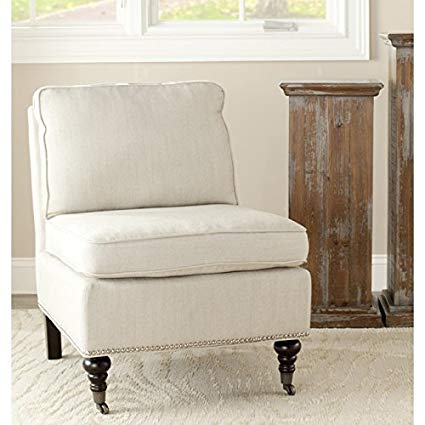 Amazon.com: Safavieh Mercer Collection Randy Slipper Chair, Off