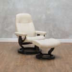 Stressless by Ekornes Living Room Consul Small Chair & Ottoman