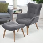 Furniture: Immaculate Small Chair And Ottoman Applied To Your