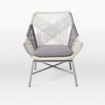 Huron Outdoor Small Lounge Chair + Cushion u2013 Gray | west elm