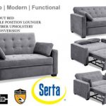 Traditional Couch Futon | Augustine Grey Sofa Sleeper | The Futon Shop