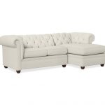 Chesterfield Upholstered Sofa with Chaise Sectional | Pottery Barn