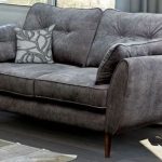Cute Grey Two Seater Fabric Sofa Sofas Direct, Grey Fabric Sofa
