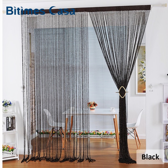 New Style Spiral Solid Color String Curtain Door Curtain Hanger Room