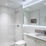 Best 2 Modern Bathroom Subway Tile Walls Drop In Sinks Design Photos