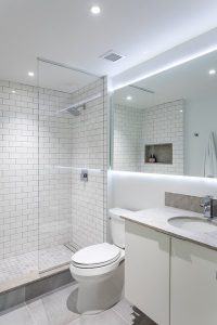 Best 2 Modern Bathroom Subway Tile Walls Drop In Sinks Design Photos
