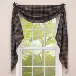 Fishtail Swag Curtains | Sturbridge Black 145