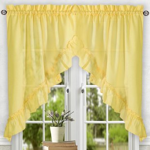 Yellow Swag Curtains | Wayfair