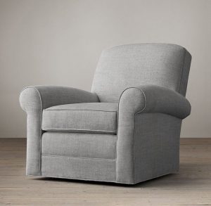 Lowell Upholstered Club Swivel Chair | LIVING ROOM | Pinterest