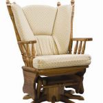 Upholstered Gliding Swivel Rocking Chair from DutchCrafters Amish