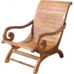 Bali Lounger Lazy Chair Teak Indoor Colonial Style - Asian