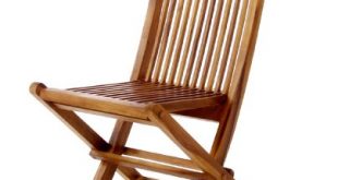 Amazon.com: All Things Cedar TF22 Teak Folding Chair: Kitchen & Dining