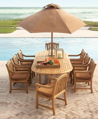 Furniture Bristol Teak Outdoor Dining Collection, Created for Macy's