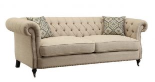 Shop Beige Traditional Sofa/ Loveseat - Free Shipping Today