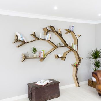 Windswept Oak Tree Bookcase Shelf | a place for everything | Tree