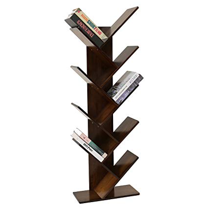 Amazon.com: UNICOO - Bamboo 9-Shelf Tree Bookcase, Special Design