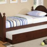 Sienna Twin Bed with Trundle Cherry | Bed Frames | Poundex Furniture