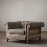 restoration hardware deconstructed chesterfield upholstered chair