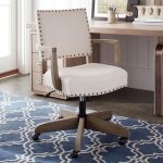 Manchester Upholstered Swivel Desk Chair | Pottery Barn