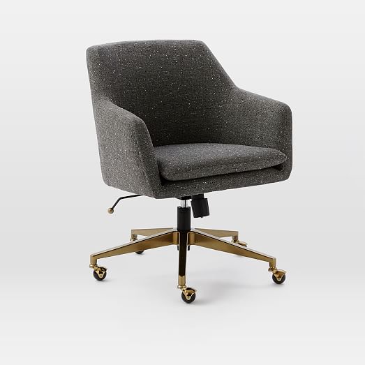 Helvetica Upholstered Office Chair | west elm